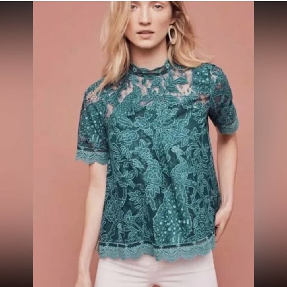 HD in Paris Lace Top - Anthropologie